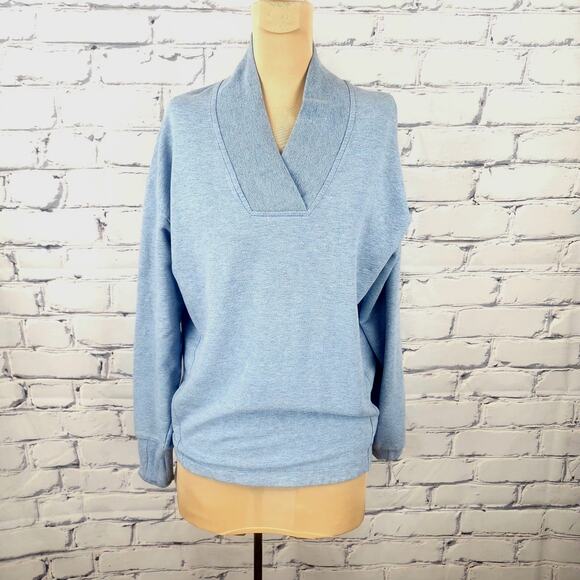 Athleta Tops - Athleta Sweatshirt Womens S Clarity Pullover V-Neck Thumb Hole